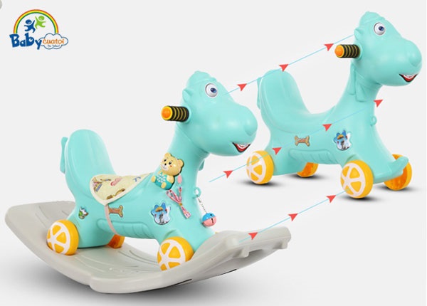 xe chòi chân kết hợp bập bênh RK-512