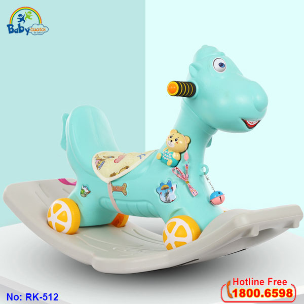 xe chòi chân kết hợp bập bênh RK-512