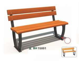 Băng ghế gỗ sân vườn ban công ngoài trời nhập khẩu GCVNK15001