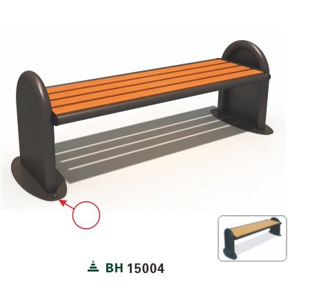 Ghế băng gỗ công viên sân vườn ngoài trời nhập khẩu chất lượng cao GCVNK15004