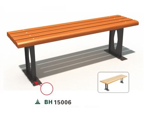 Ghế gỗ công viên sân vườn ngoài trời nhập khẩu chất lượng cao GCVNK15006-150