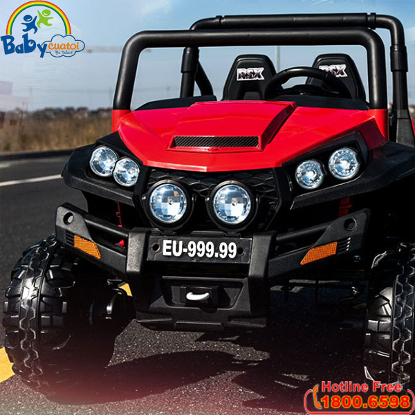 Xe ô tô địa hình cho bé cỡ lớn EU-999.99 màu đỏ