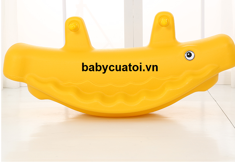 Bập bênh đơn đôi kết hợp cá voi ZK1017B