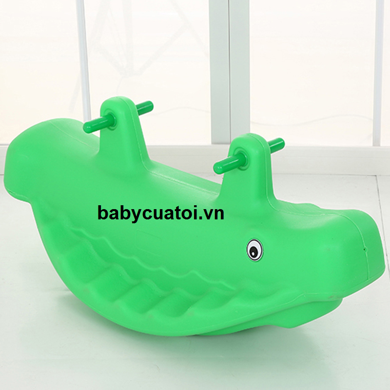 Bập bênh đơn đôi kết hợp cá voi ZK1017B