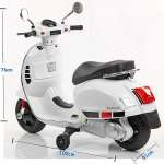 Xe máy điện trẻ em BBT GLobal Vespa trắng BBT-6116T