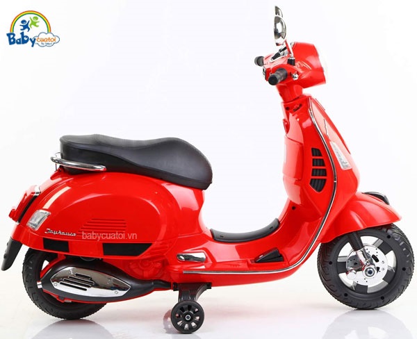 Xe máy điện trẻ em BBT GLobal Vespa đỏ BBT-6116D