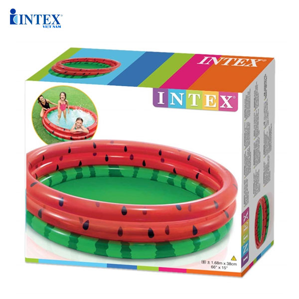 Bể bơi phao tròn cho bé 3 tầng 1m68 INTEX 58448