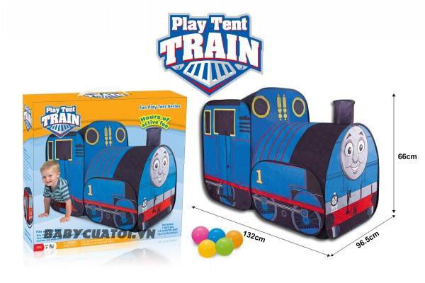 Nhà bóng cho bé 2 khoang tàu hỏa Thomas HF004-A
