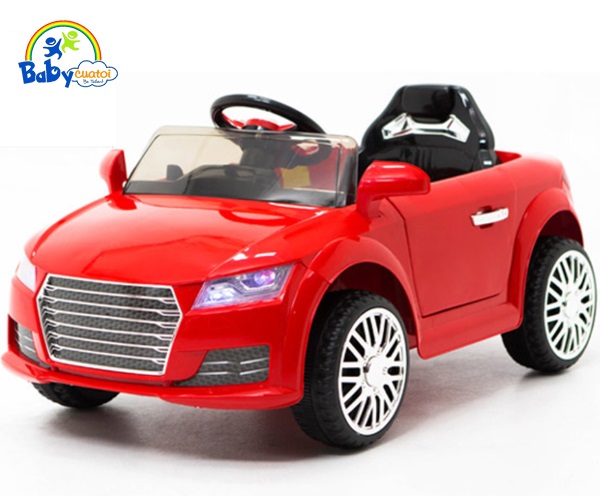 Ô tô điện trẻ em Audi siêu HOT 2 động cơ đỏ BBT-6666B