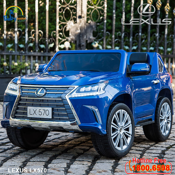 Ô tô điện trẻ em LEXUS bản quyền sơn xanh cao cấp LX570-X