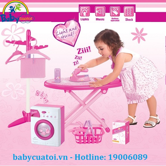 Bộ đồ chơi giặt là cao cấp cho bé 66333E
