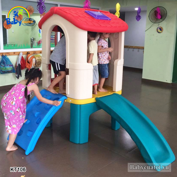 Cầu trượt nhà chòi đơn KT106