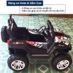 Xe Ô tô điện trẻ em địa hình 4 động cơ màu trắng BBT-3399T
