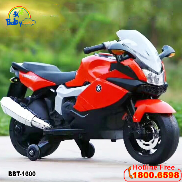 Xe máy điện trẻ em phân khối lớn màu đỏ BBT-1600D