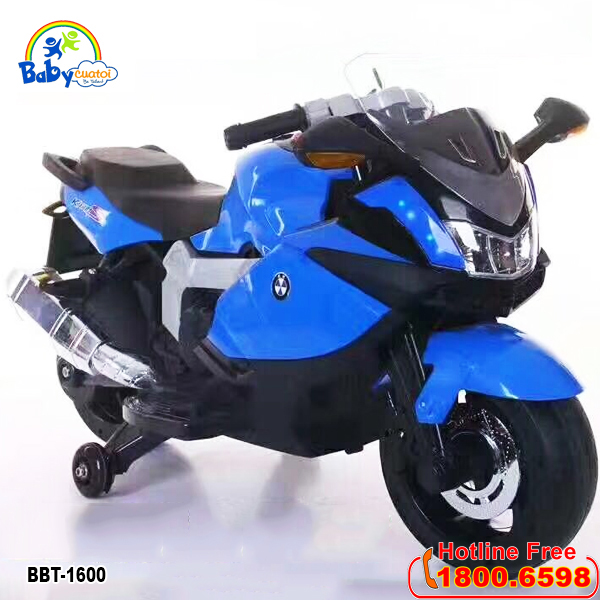Xe máy điện trẻ em phân khối lớn xanh dương BBT-1600XD