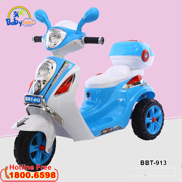 Xe máy điện trẻ em màu xanh BBT-913X