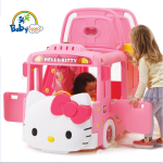Cầu trượt bể bóng Hàn Quốc xe Bus Hello Kitty 3 trong 1 Y1601