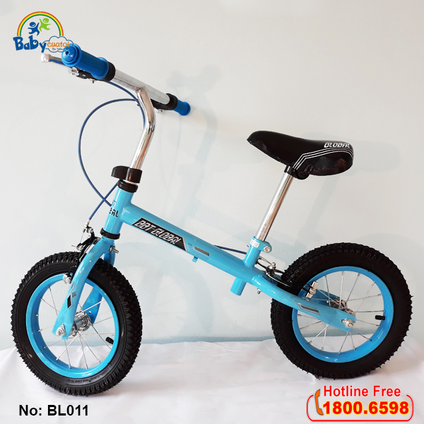 Xe đạp cân bằng bánh hơi tay phanh màu xanh BL011X