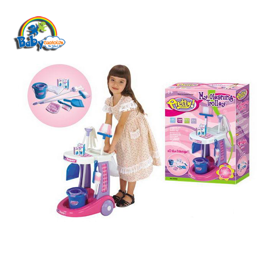 Bộ đồ bé tập giúp mẹ dọn nhà có xe đẩy - 65008