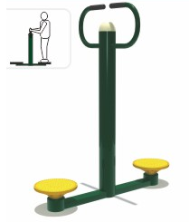 Thiết bị thể dục ngoài trời xoay eo đôi KXJS-057