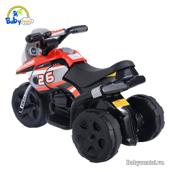 Xe chòi chân dáng xe máy màu đỏ BBT-9898D