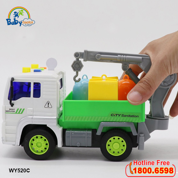 Mô hình đồ chơi xe môi trường có đèn và nhạc mẫu mới WY520C