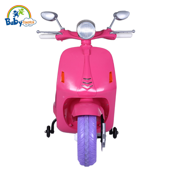 Xe máy điện Vespa trẻ em cao cấp BBT-666 màu hồng