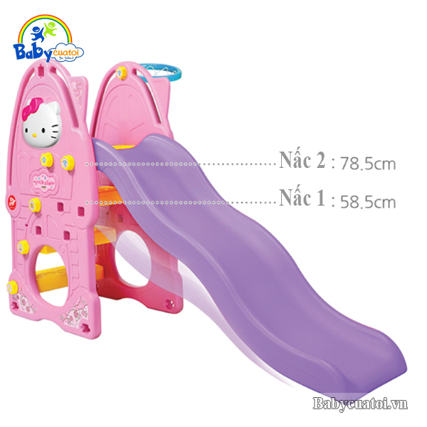 Cầu trượt Hàn Quốc cho bé Hello Kitty 4 trong 1 Y1119