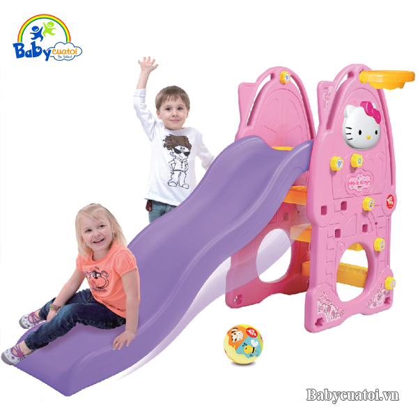 Cầu trượt Hàn Quốc cho bé Hello Kitty 4 trong 1 Y1119