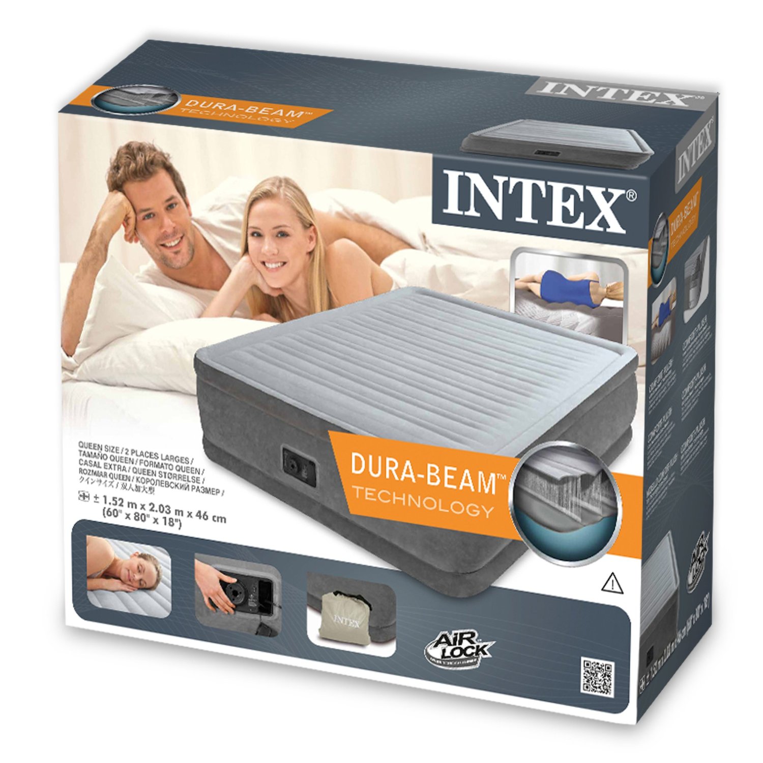 Giường hơi tự phồng công nghệ mới INTEX 64414