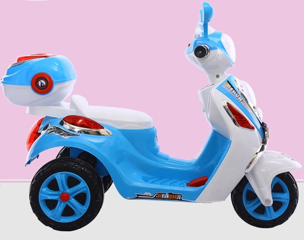 Xe máy điện trẻ em màu xanh BBT-913X