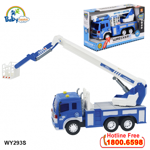 Mô hình xe cứu hỏa bơm nước cỡ lớn có đèn và nhạc WY293S