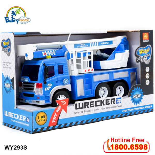 Mô hình xe cứu hỏa bơm nước cỡ lớn có đèn và nhạc WY293S