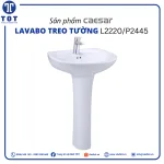 Chậu Lavabo Treo Tường CAESAR L2220+P2445