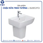 Chậu Rửa Treo Tường INAX L-312(EC/FC)