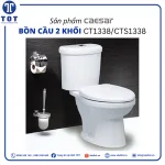 Bàn Cầu Hai Khối CAESAR CT1338/CTS1338