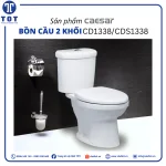 Bàn Cầu Hai Khối CAESAR CD1338/CDS1338