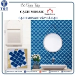 Gạch mosaic vảy cá (Xanh dương đậm)