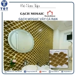 Gạch mosaic vảy cá (Vàng)