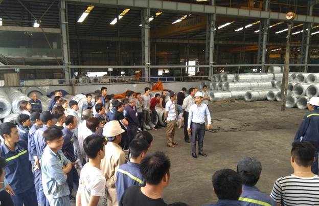 Hoa Phat Metal Producing Company Ltd provides occupational safety training to employees