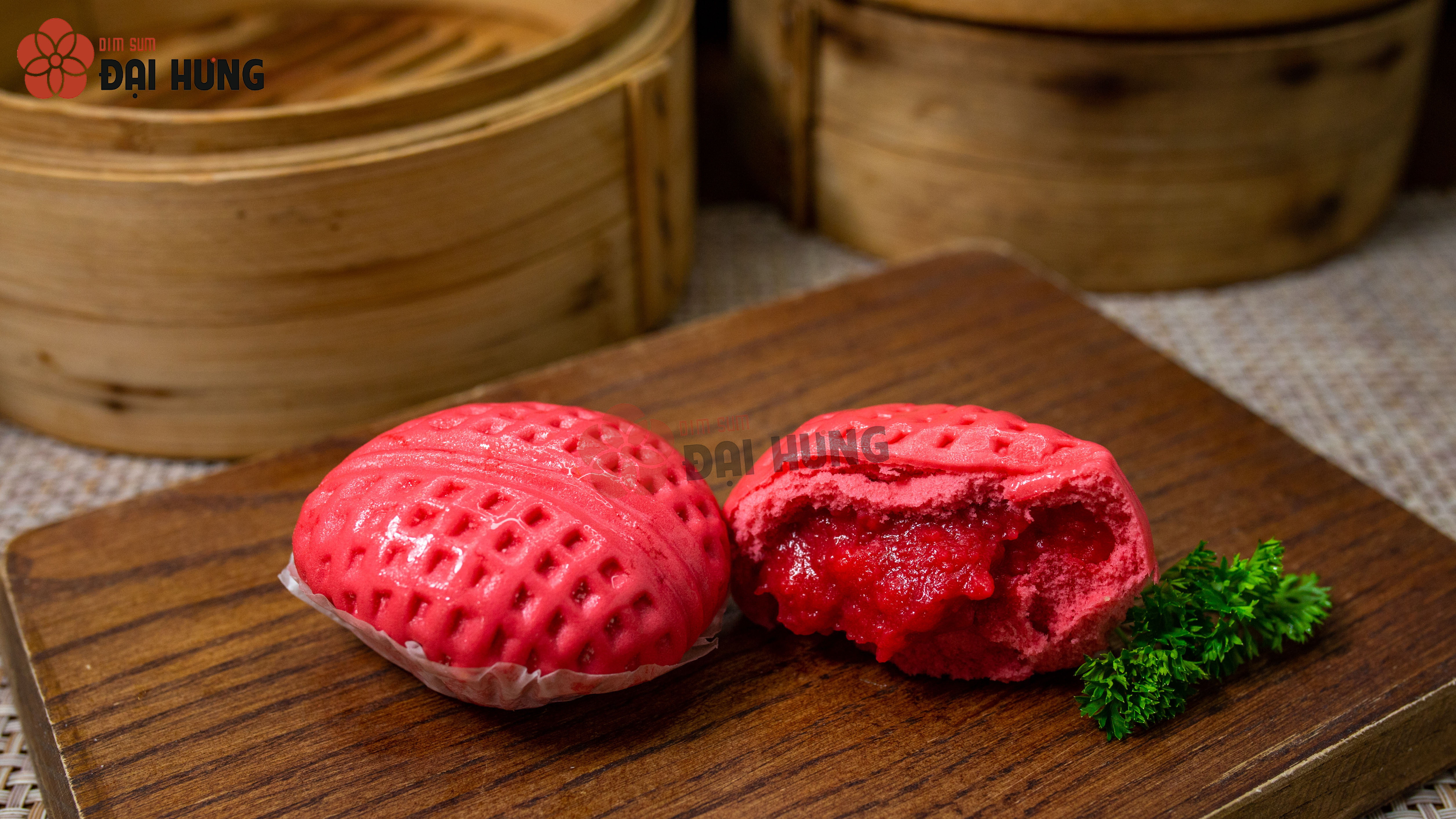 Bánh bao dâu tây mang hương vị riêng biệt