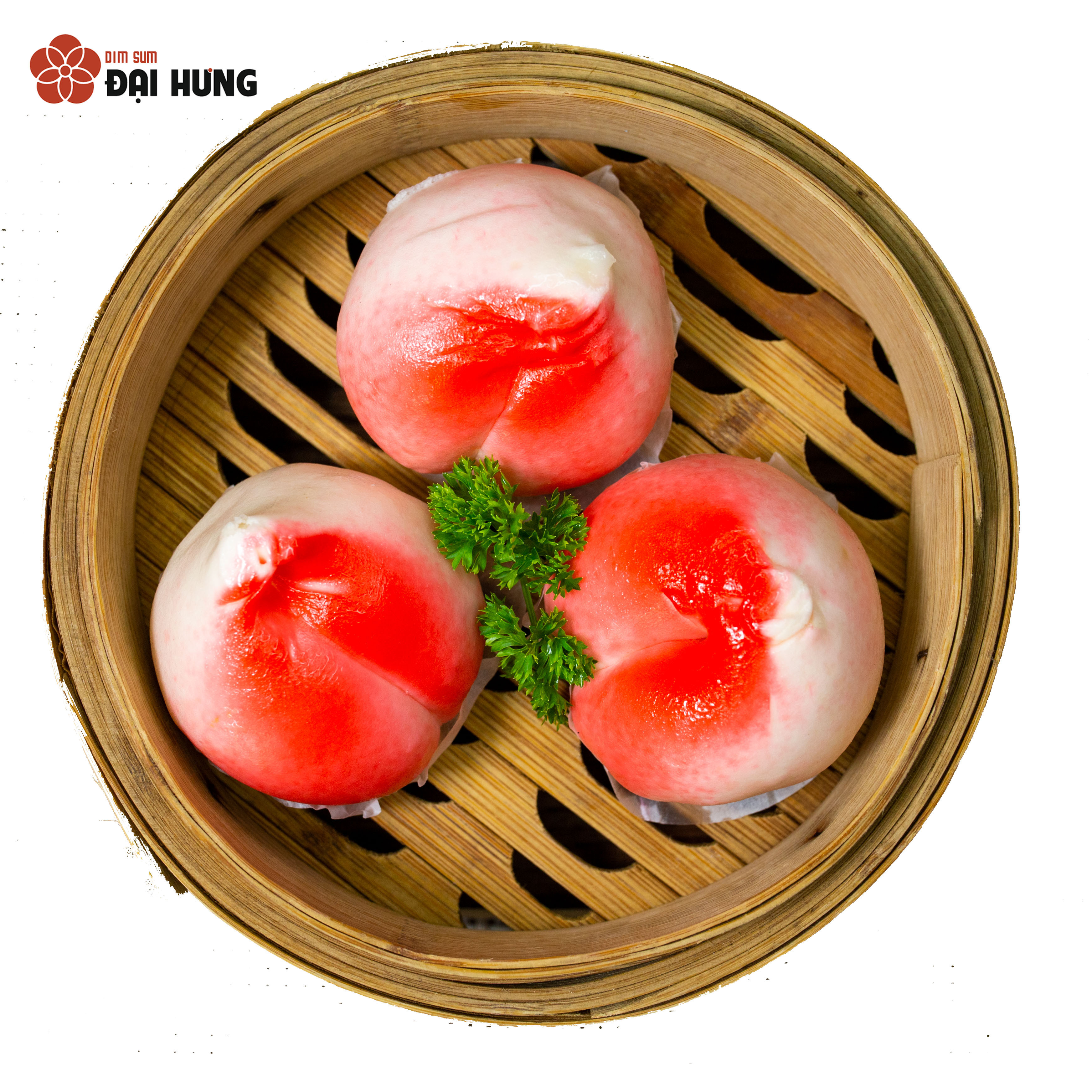 Hình ảnh bánh bao đào nhân trứng sữa siêu ngon