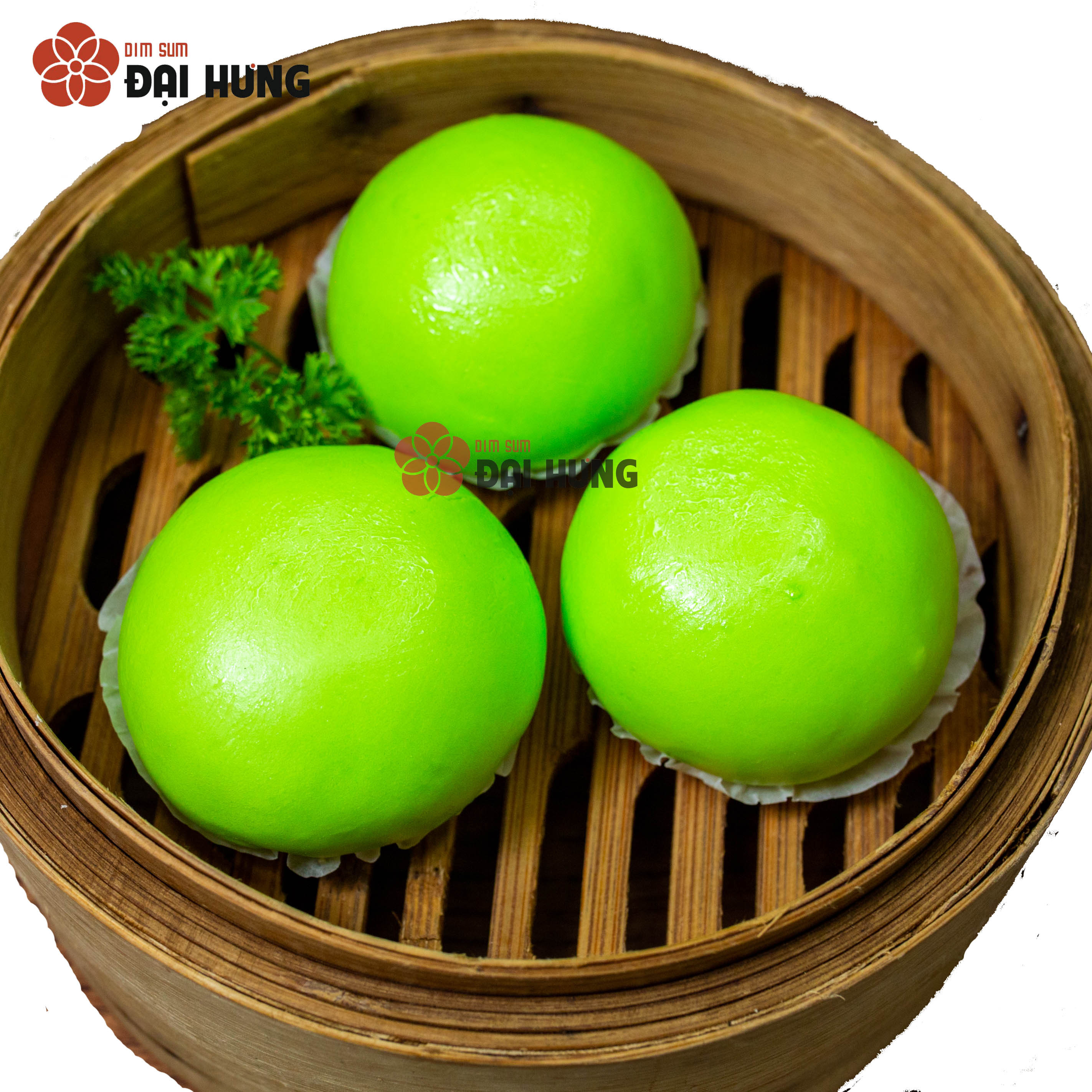 Bánh bao matcha có màu sắc đẹp, hấp dẫn