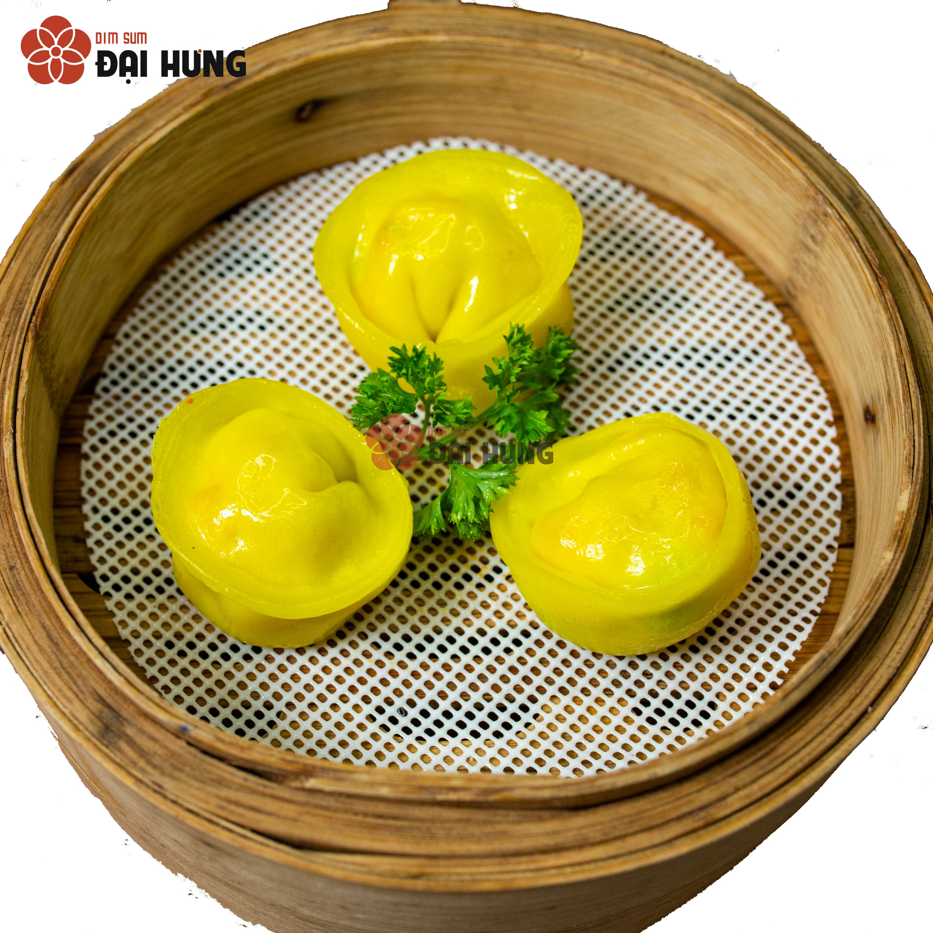 Hình ảnh há cảo tam sắc khi đã hấp chín hấp dẫn vô cùng