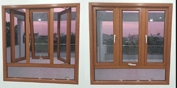 Cửa sổ nhôm 3 cánh mở hất thiết kế tại nhà cao tầng