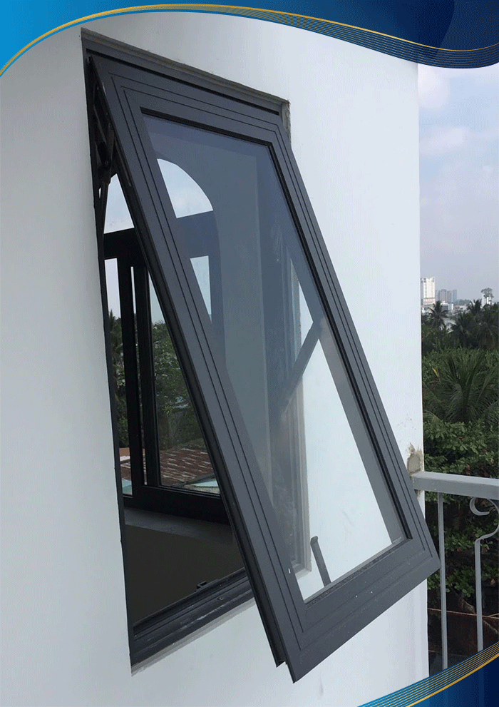 Cửa nhựa lõi thép mở hất phù hợp với hầu hết các kiểu phòng ngủ hiện nay