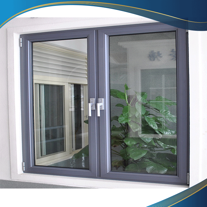 Cửa sổ nhựa lõi thép 2 cánh mở quay có thể tận dụng được nhiều ánh sáng và gió tự nhiên từ bên ngoài