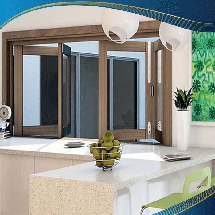 Cửa sổ nhôm Eurowindow 4 cánh xếp trượt phù hợp với tất cả các công trình