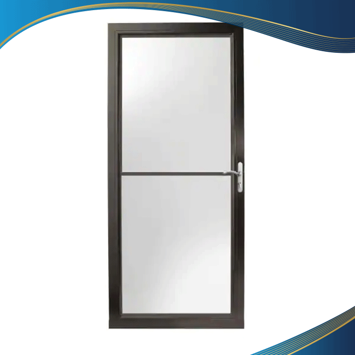Cửa nhôm màu cà phê mở quay được sử dụng cho các căn phòng có diện tích nhỏ