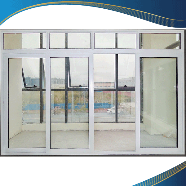 Cửa sổ nhựa lõi thép màu trắng 2 cánh mở trượt được ưu tiên sử dụng cho tất cả các không gian